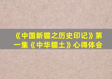 《中国新疆之历史印记》第一集《中华疆土》心得体会