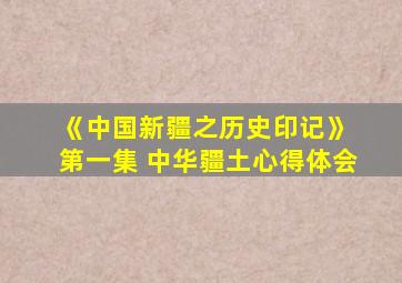 《中国新疆之历史印记》 第一集 中华疆土心得体会