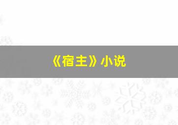 《宿主》小说