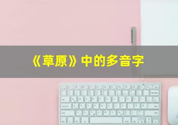 《草原》中的多音字