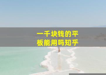 一千块钱的平板能用吗知乎