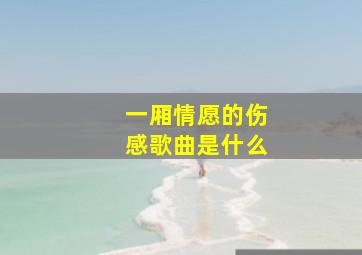 一厢情愿的伤感歌曲是什么