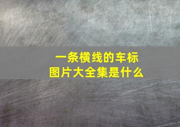 一条横线的车标图片大全集是什么