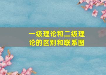 一级理论和二级理论的区别和联系图