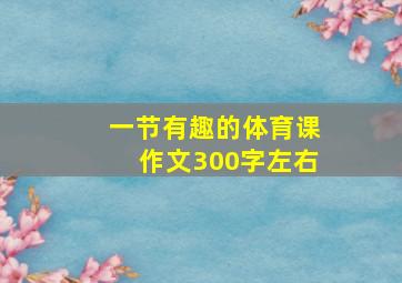 一节有趣的体育课作文300字左右