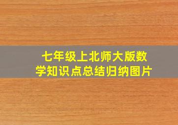 七年级上北师大版数学知识点总结归纳图片