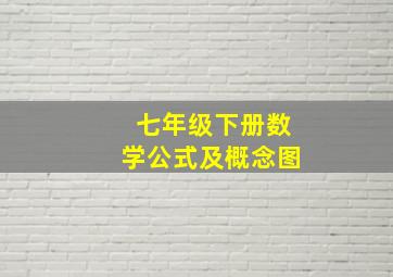 七年级下册数学公式及概念图