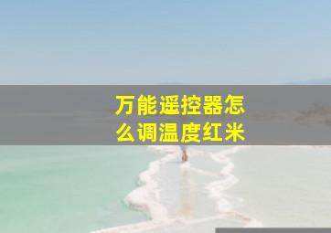 万能遥控器怎么调温度红米