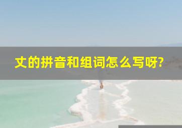 丈的拼音和组词怎么写呀?