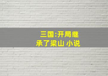 三国:开局继承了梁山 小说