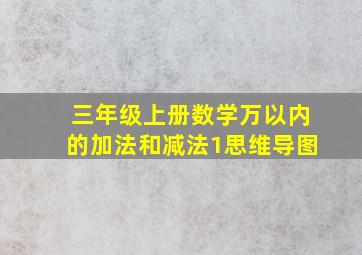 三年级上册数学万以内的加法和减法1思维导图