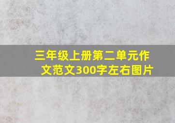 三年级上册第二单元作文范文300字左右图片