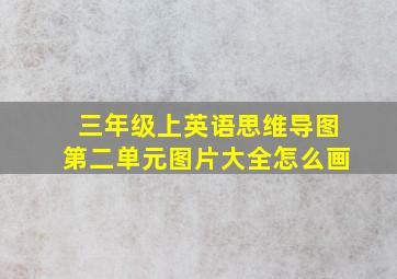 三年级上英语思维导图第二单元图片大全怎么画