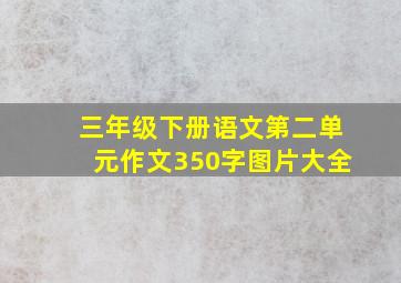 三年级下册语文第二单元作文350字图片大全