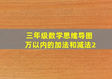 三年级数学思维导图万以内的加法和减法2