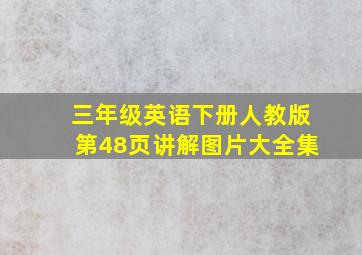 三年级英语下册人教版第48页讲解图片大全集