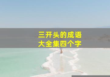 三开头的成语大全集四个字