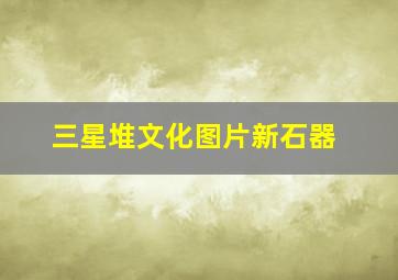 三星堆文化图片新石器