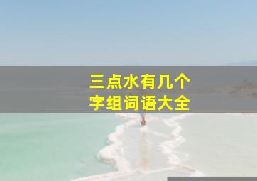 三点水有几个字组词语大全