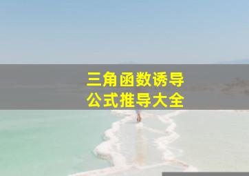 三角函数诱导公式推导大全