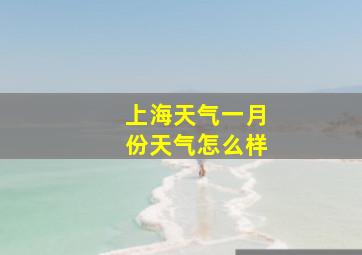 上海天气一月份天气怎么样