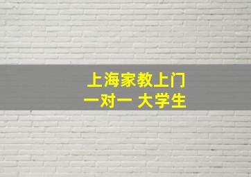 上海家教上门一对一 大学生