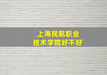 上海民航职业技术学院好不好