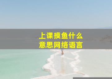 上课摸鱼什么意思网络语言