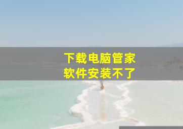 下载电脑管家软件安装不了