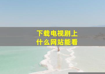 下载电视剧上什么网站能看