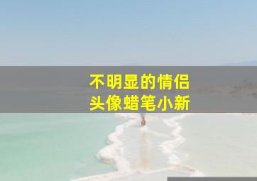 不明显的情侣头像蜡笔小新