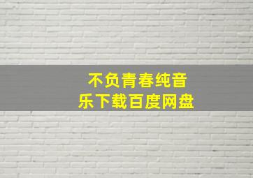 不负青春纯音乐下载百度网盘