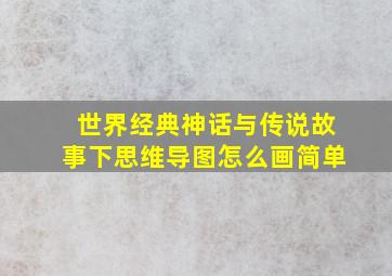 世界经典神话与传说故事下思维导图怎么画简单