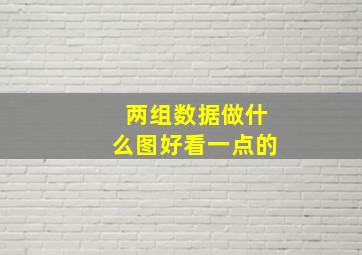 两组数据做什么图好看一点的