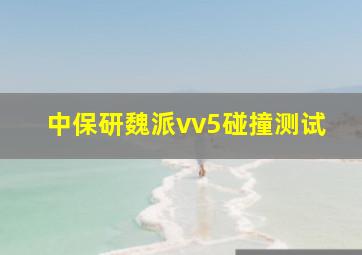 中保研魏派vv5碰撞测试