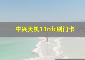 中兴天机11nfc刷门卡