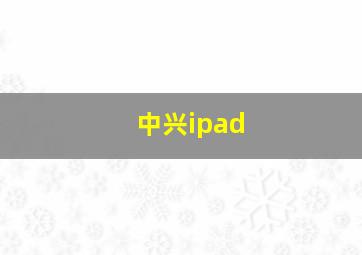 中兴ipad