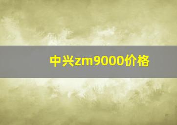 中兴zm9000价格