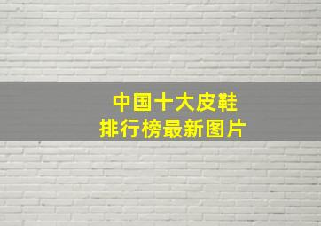 中国十大皮鞋排行榜最新图片