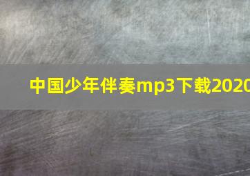 中国少年伴奏mp3下载2020