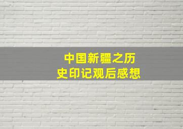 中国新疆之历史印记观后感想