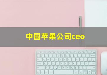 中国苹果公司ceo