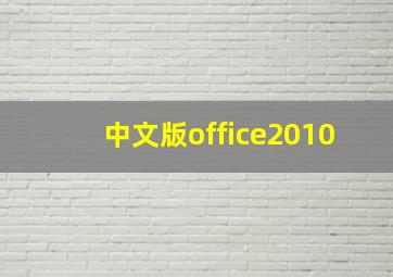 中文版office2010