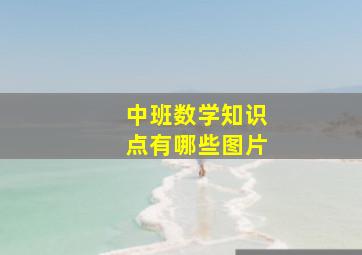 中班数学知识点有哪些图片