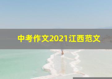 中考作文2021江西范文