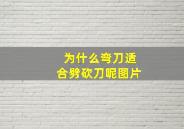 为什么弯刀适合劈砍刀呢图片