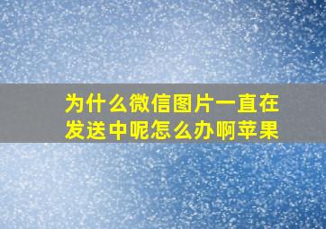 为什么微信图片一直在发送中呢怎么办啊苹果