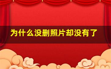 为什么没删照片却没有了