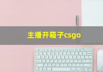 主播开箱子csgo