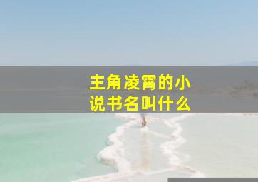 主角凌霄的小说书名叫什么